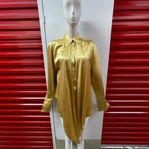 Dana Buchman Gold Silk Top